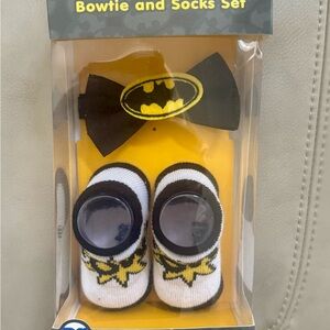 Batman Infant Girl Bowtie and Socks Set